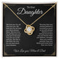 To Our Daughter Necklace With Heartfelt Message Card & Gift Box