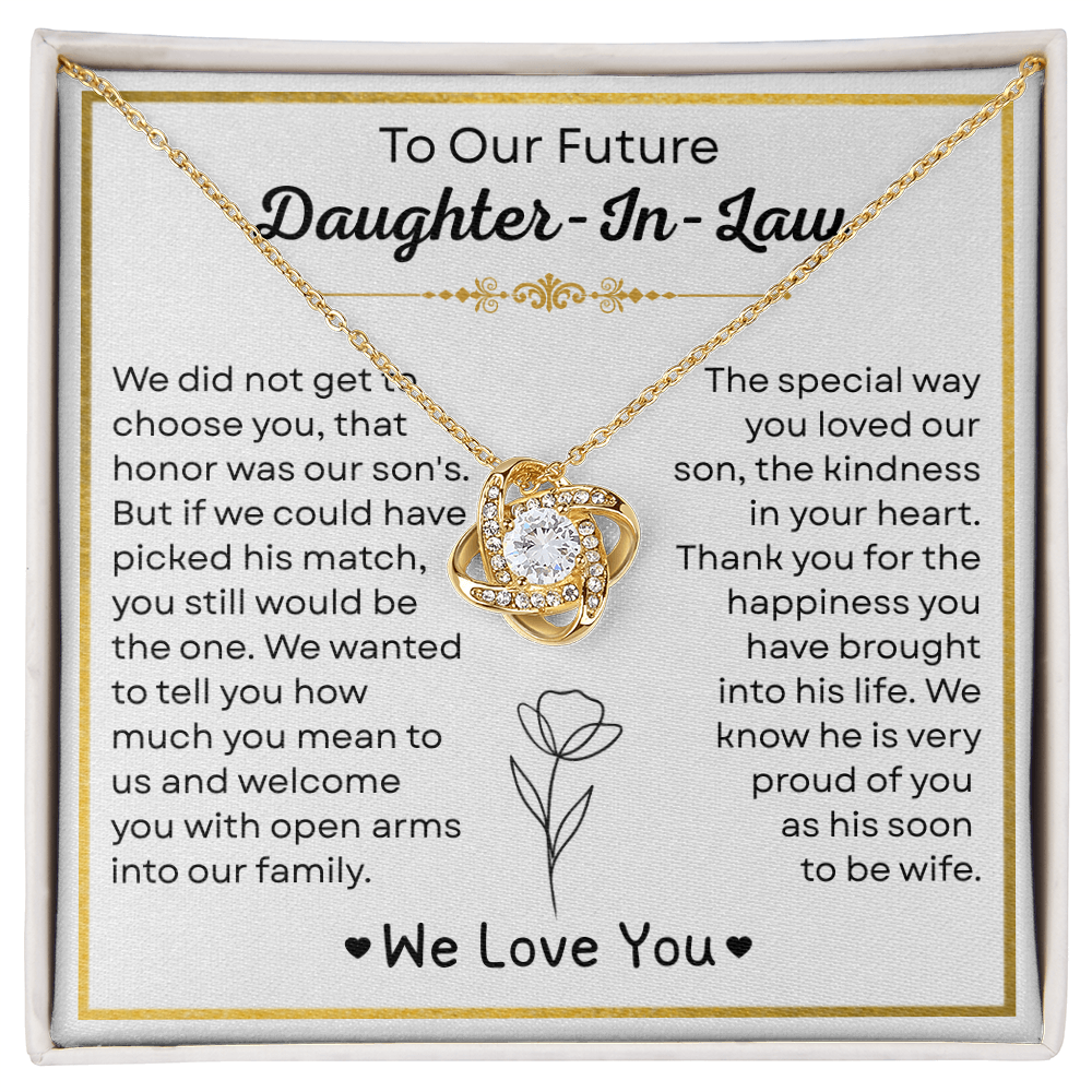 To My Future Daughter-in-law Necklace - Welcoming You to the Family