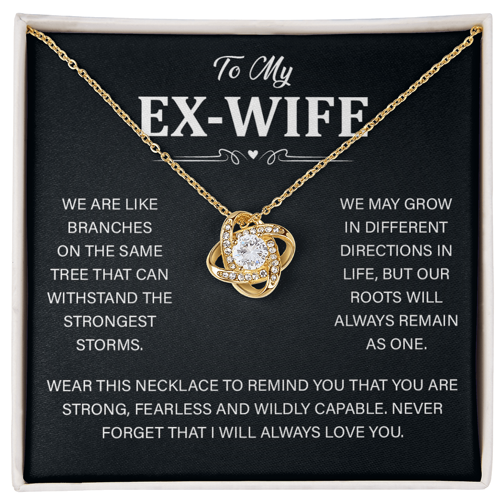Best Ex Wife Necklace Jewelry for Her Birthday With Gift Box
