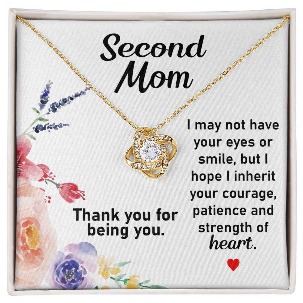 Second Mom Love Knot Necklace – A Meaningful Jewelry Gift for Bonus Moms