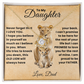 To My Beautiful Daughter Necklace From Mommy, Perfect for Mother's Day