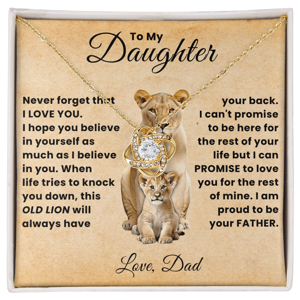 To My Beautiful Daughter Necklace From Mommy, Perfect for Mother's Day