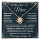 To My Mom - I Love You So Much - Love Knot Necklace