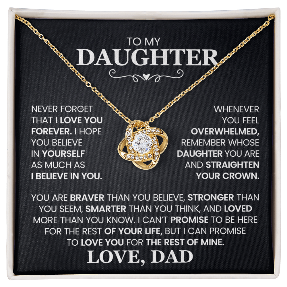 To My Daughter - Hold This Necklace Close to Feel My Love