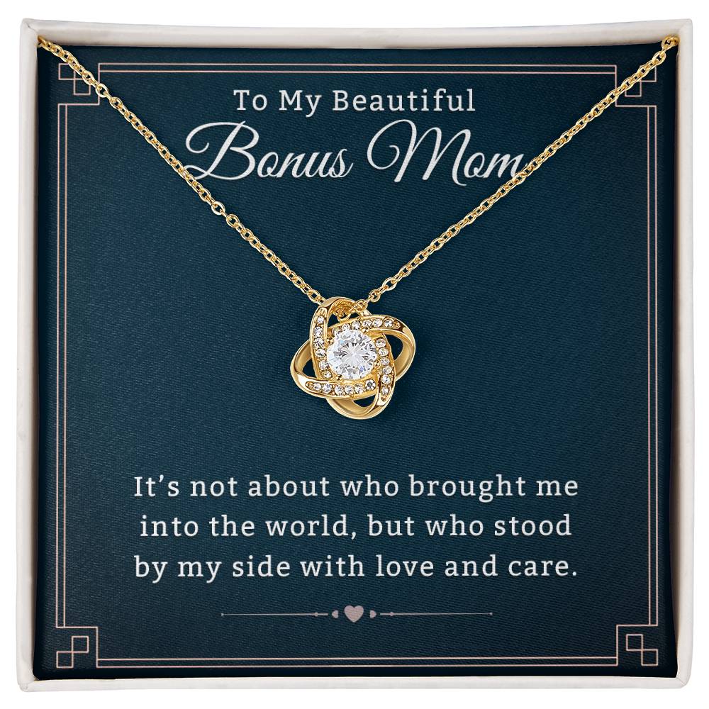 Heartfelt Necklace Gift for a Cherished Bonus Mom, Meaningful Jewelry for Mother's Day, Birthdays & Special Occasions to Show Your Love