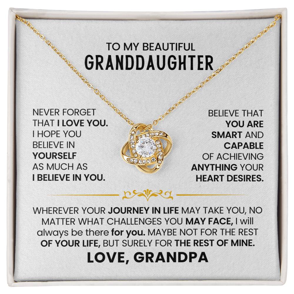 To My Beautiful Granddaughter - Carry My Love Wherever You Go