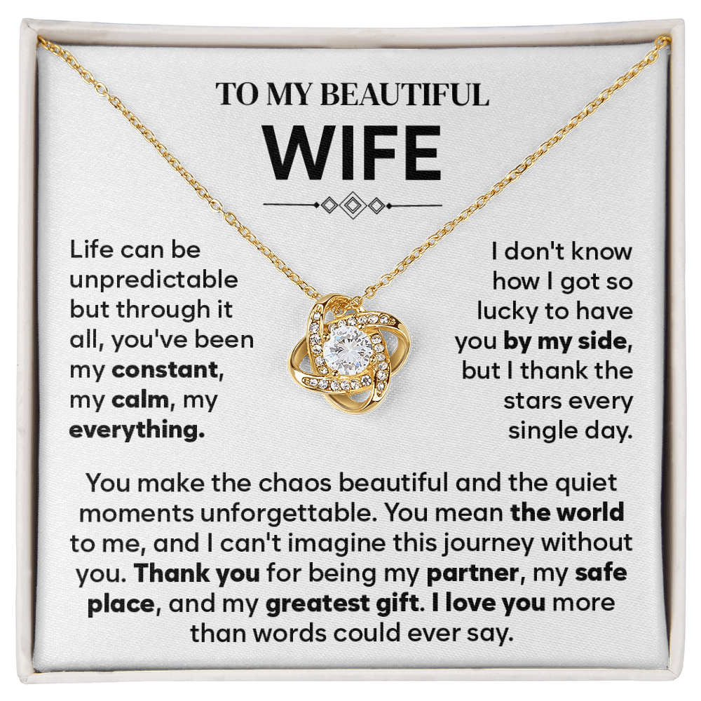 To My Beautiful Wife - You Are My Forever Best Friend - Necklace