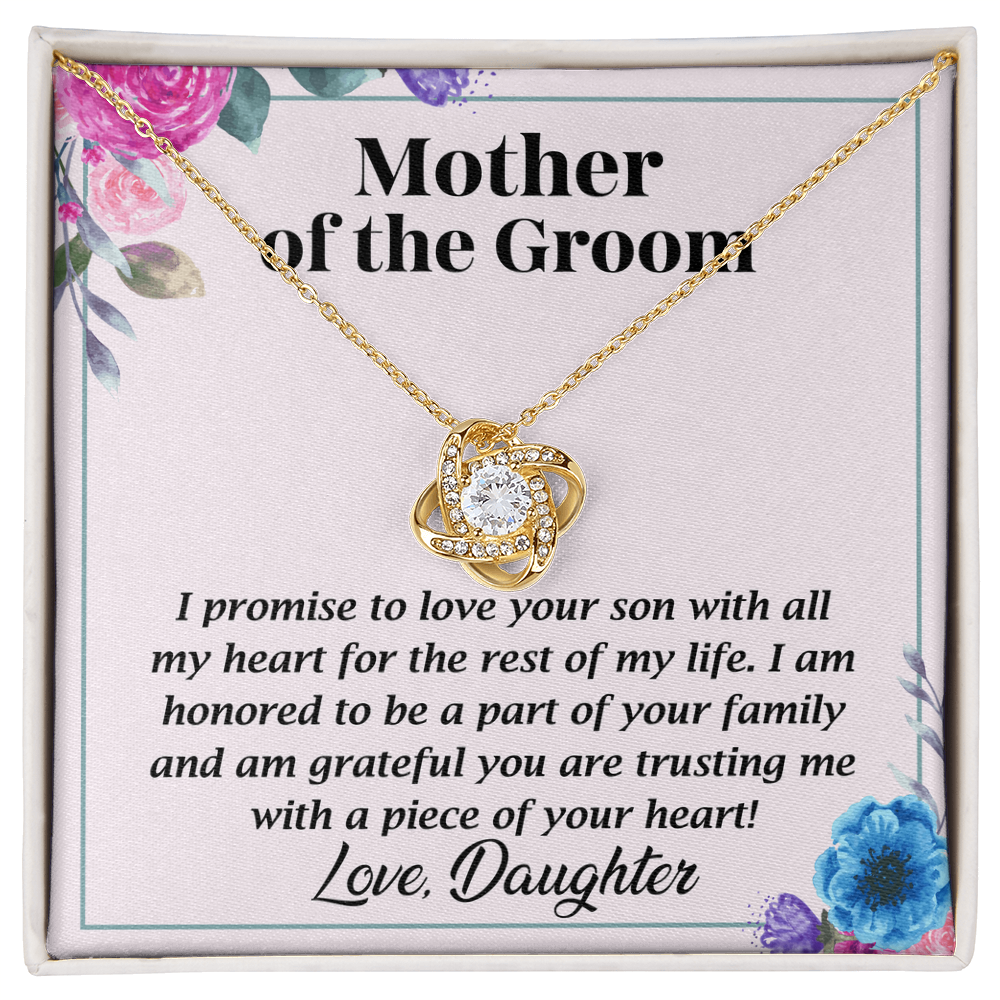 Necklace for mother's of the groom with Message Card and GIft boxNecklace for mother's of the groom with Message Card and GIft box