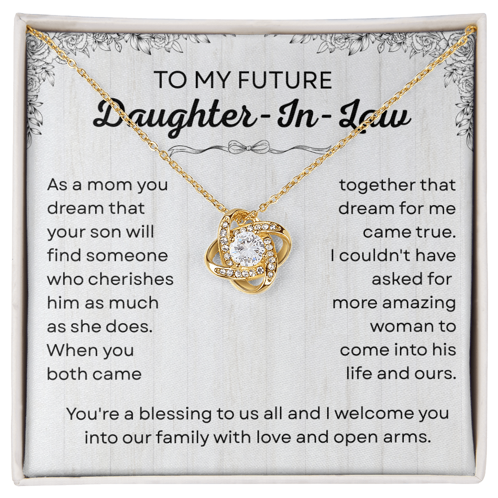 Future Daughter-in-law Wedding Gift - Love Knot Jewelry for Bride