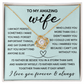 Necklace to My Wife From Husband Forever Love, Gift for Wives