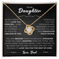 To My Amazing Daughter - the Most Beautiful Chapters of My Life - Love Knot Necklace