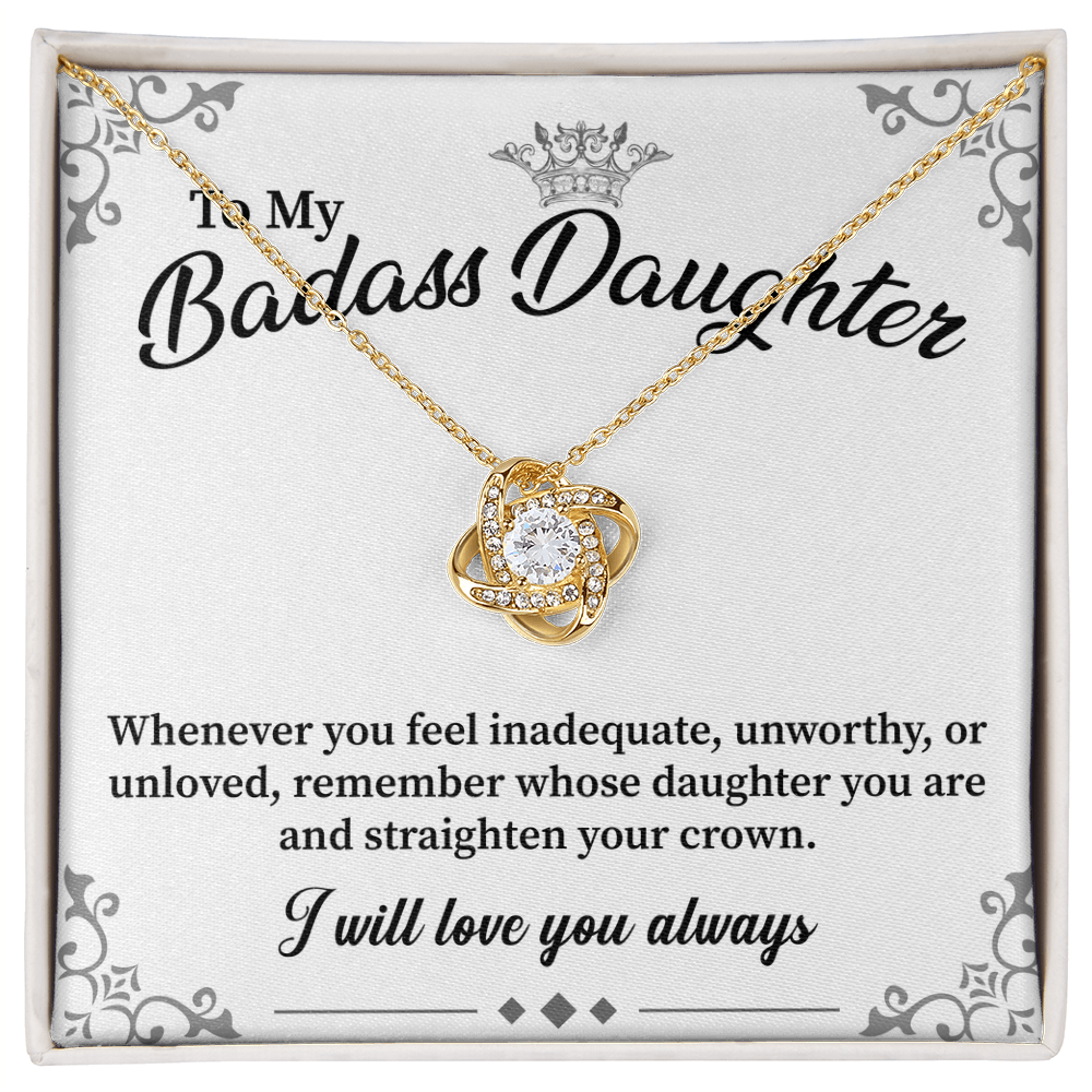 Love Knot Necklace – Timeless Jewelry for Daughter, A Cherished Keepsake from Mom