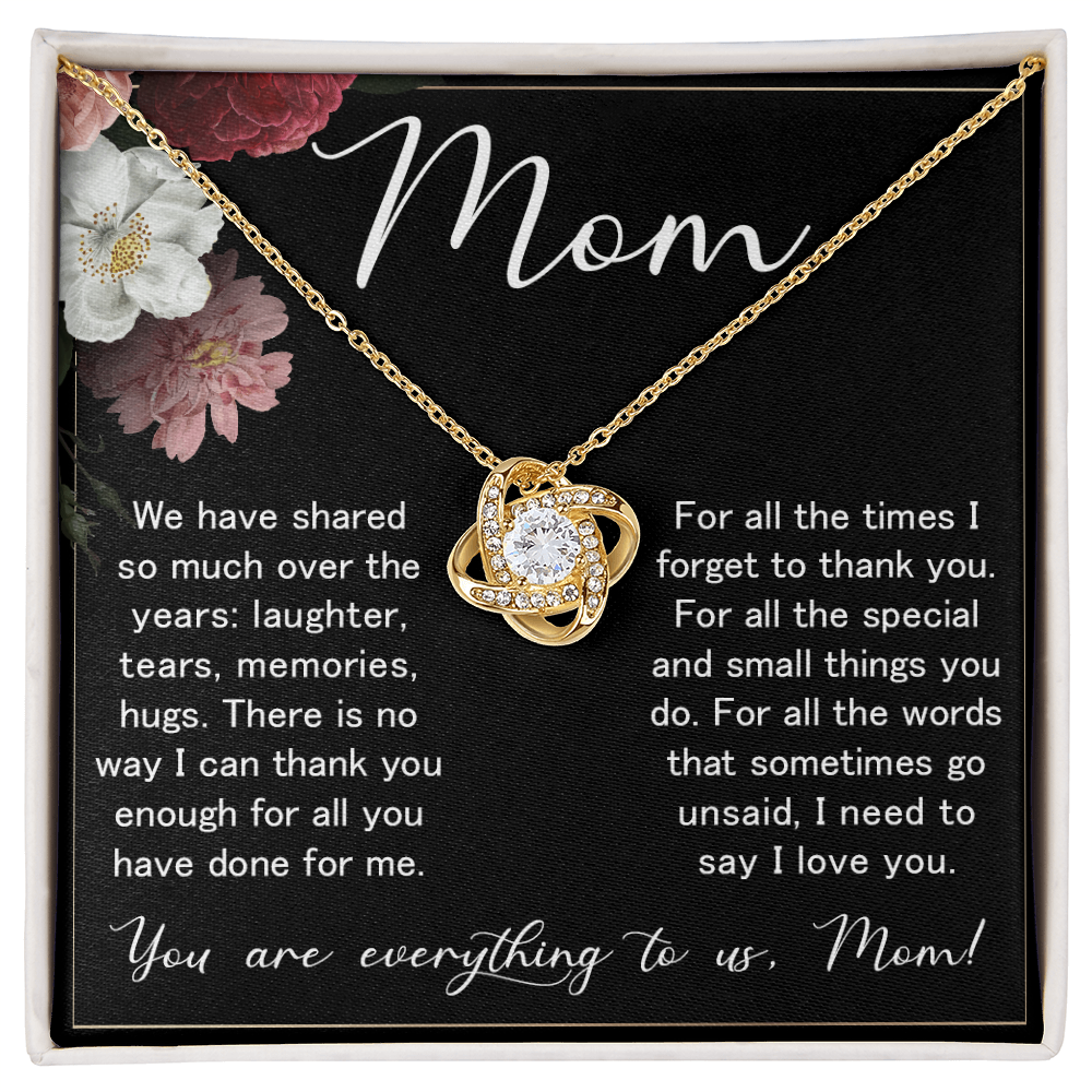 Love Knot Necklace – Meaningful Valentine's Day Gift for Mom