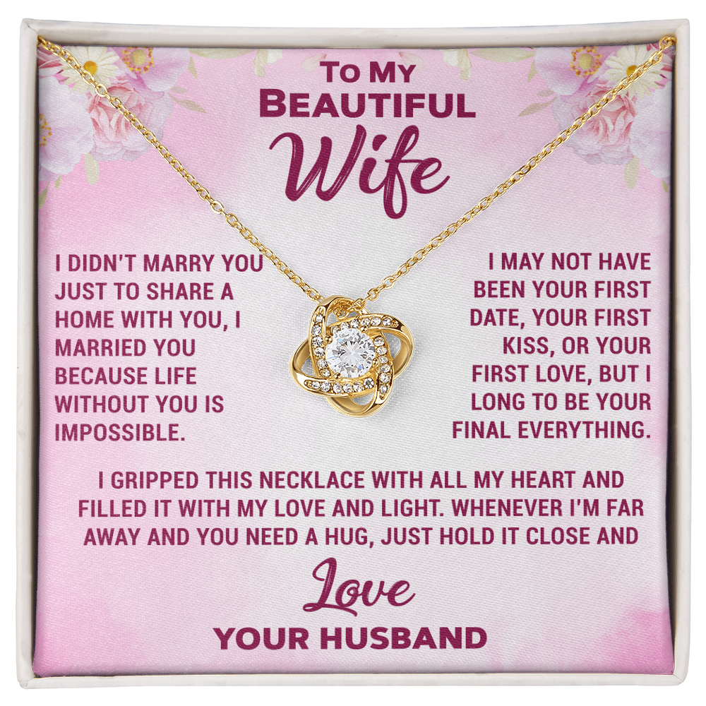 To My Daughter Necklace from Dad – Alluring Beauty Necklace, A Meaningful Gift