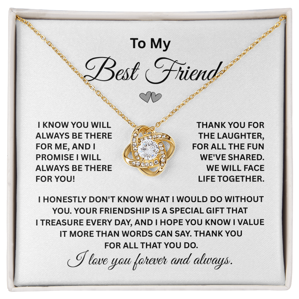 Best Friend Forever Necklace in Sterling Silver – Friendship Jewelry for Women