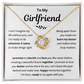 Girlfriend Necklace From Boyfriend, to My Love Necklace, Valentine Gifts