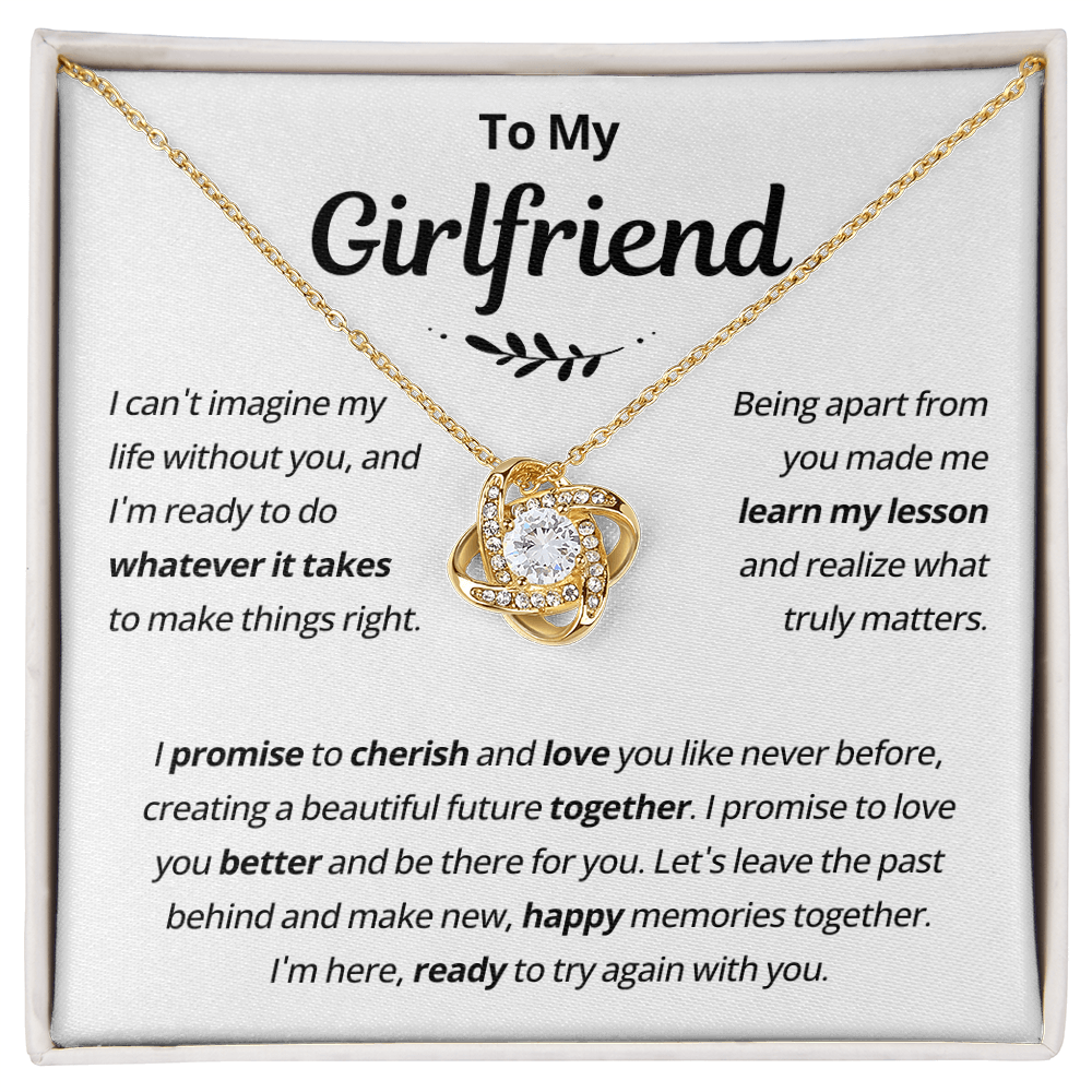 Girlfriend Necklace From Boyfriend, to My Love Necklace, Valentine Gifts