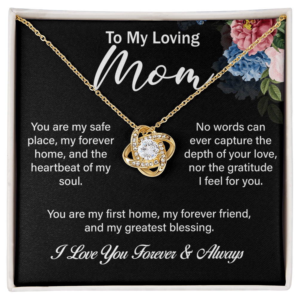 Love Knot Necklace – A Timeless Gift for Mom, Symbolizing an Eternal Bond
