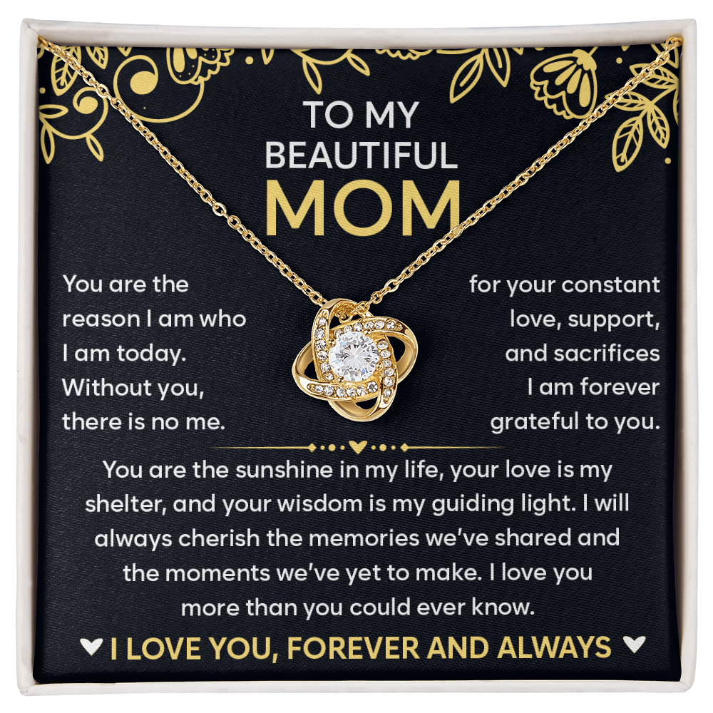 Gift for Mom - I'm Forever Grateful to Have You in My Life - Necklace for Mommy