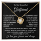 Girlfriend Necklace From Boyfriend, Romantic Surprise Gifts - Love Knot Necklace