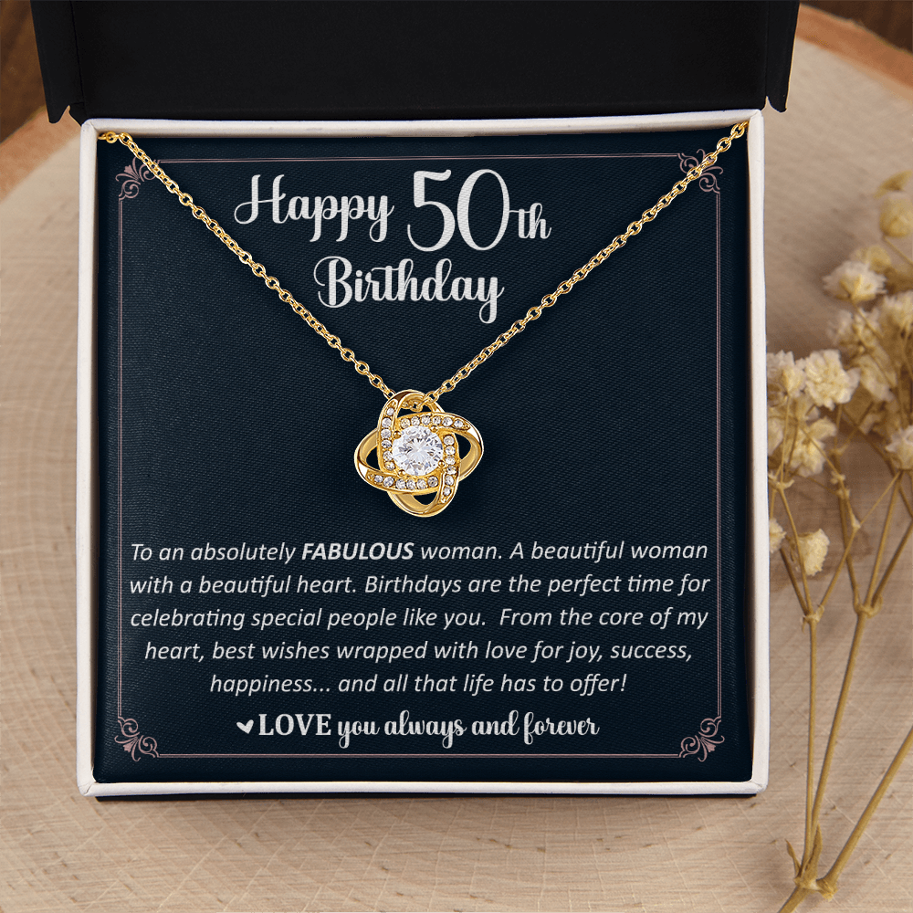Happy 50th Birthday Wishes for Her With a Heartfelt Message