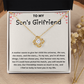To My Son's Girlfriend Gift From Mom - Necklace for Birthday, Mother's Day