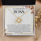 Best Boss Ever Gift for Women Boss Day Gift - Love Knot Necklace