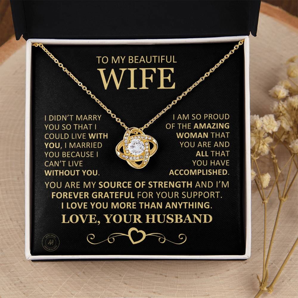 Unique Gift For Wife "I'm So Proud Of The Amazing Woman You Are" Necklace