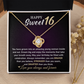 You Are Braver Than You Believe - Sweet 16th Birthday Necklace