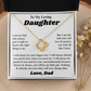 To My Daughter I Am So Thankful to Have You as a Daughter, Necklace