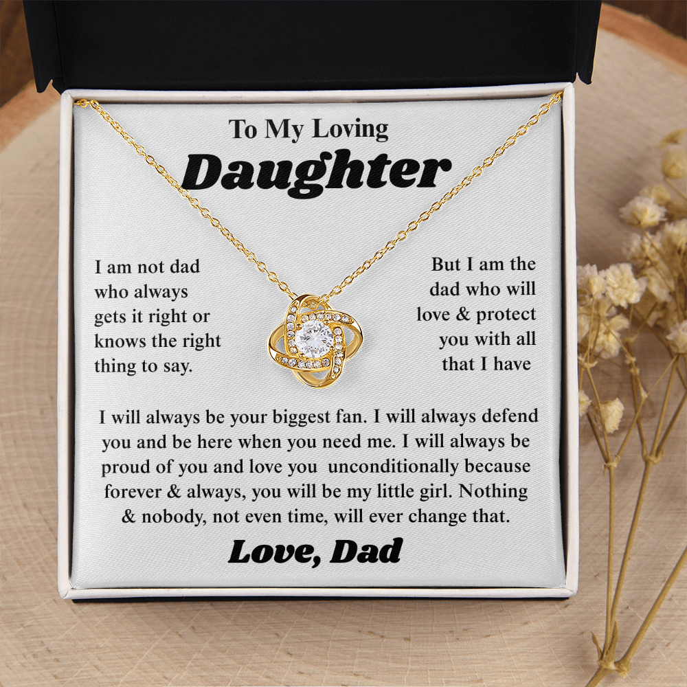 To My Daughter I Am So Thankful to Have You as a Daughter, Necklace