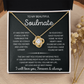 To My Beautiful Soulmate Necklace for Women, Necklace for Wife From Husband