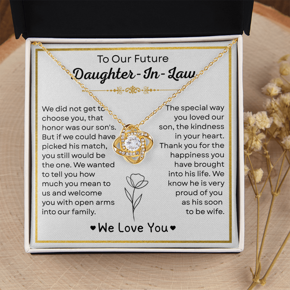 To My Future Daughter-in-law Necklace - Welcoming You to the Family