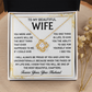 To My Beautiful Wife - I Married You Because I Can't Live Without You - Necklace