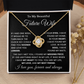 To My Future Wife Necklace, Best Wife Gifts From Husband, Sentimental Gifts for Women
