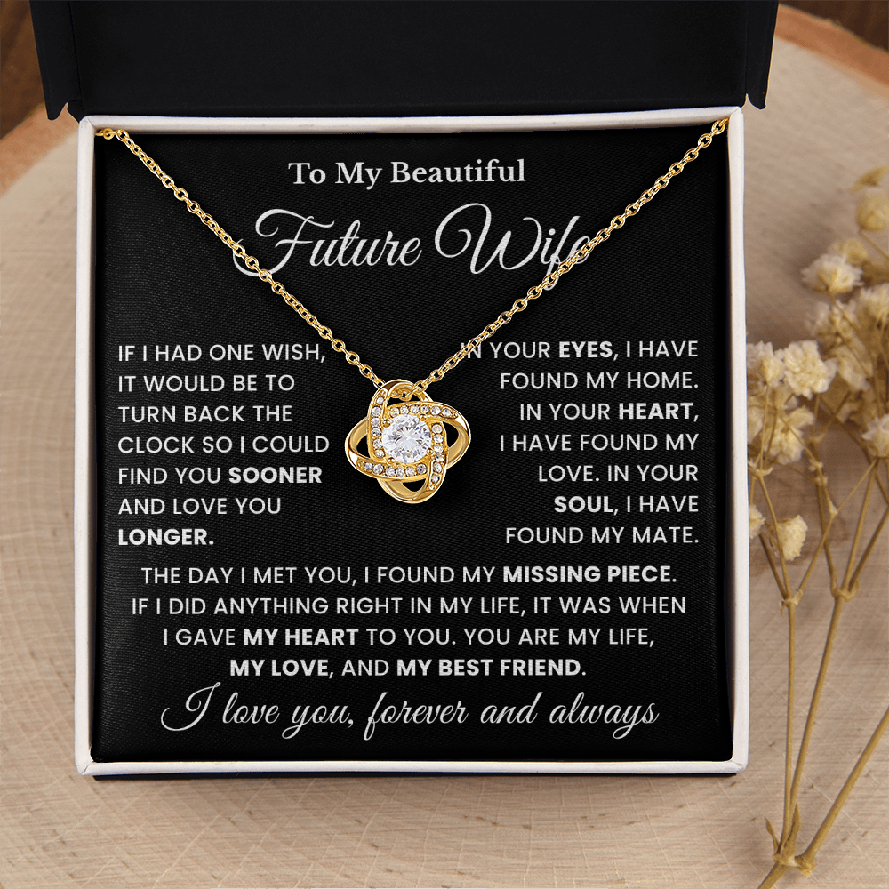 To My Future Wife Necklace, Best Wife Gifts From Husband, Sentimental Gifts for Women