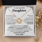 To My Badass Daughter | You Are Unstoppable | Love Knot Necklace