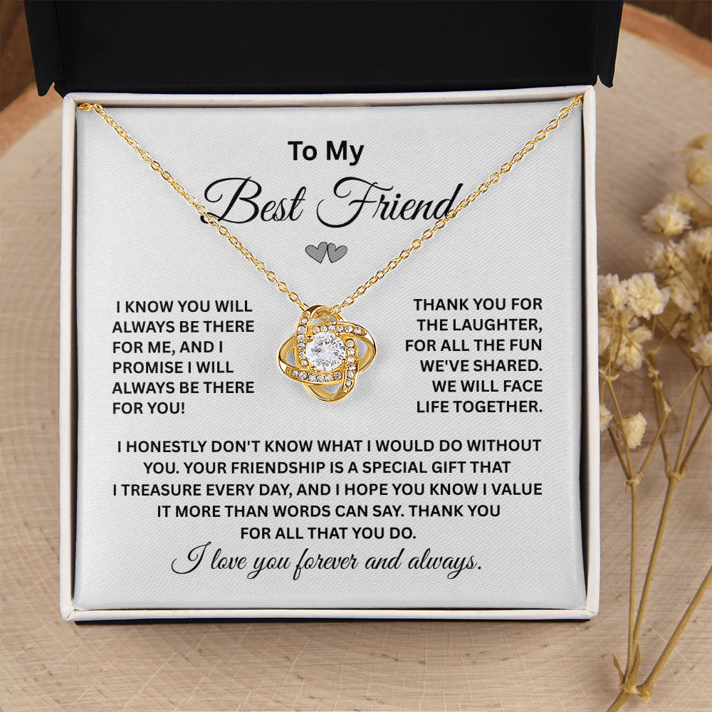 Best Friend Forever Necklace in Sterling Silver – Friendship Jewelry for Women