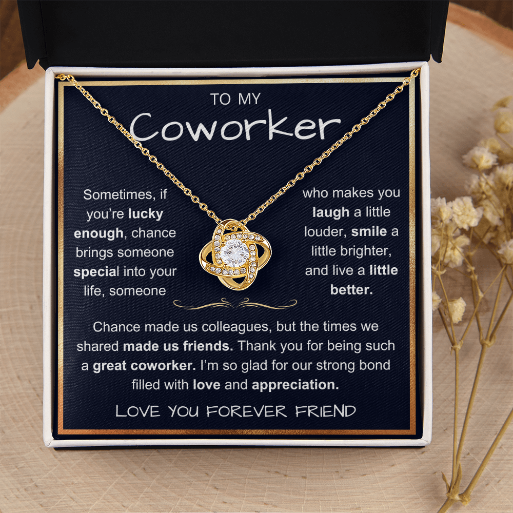 To an Amazing Coworker Necklace - Work Besties Gifts for Women