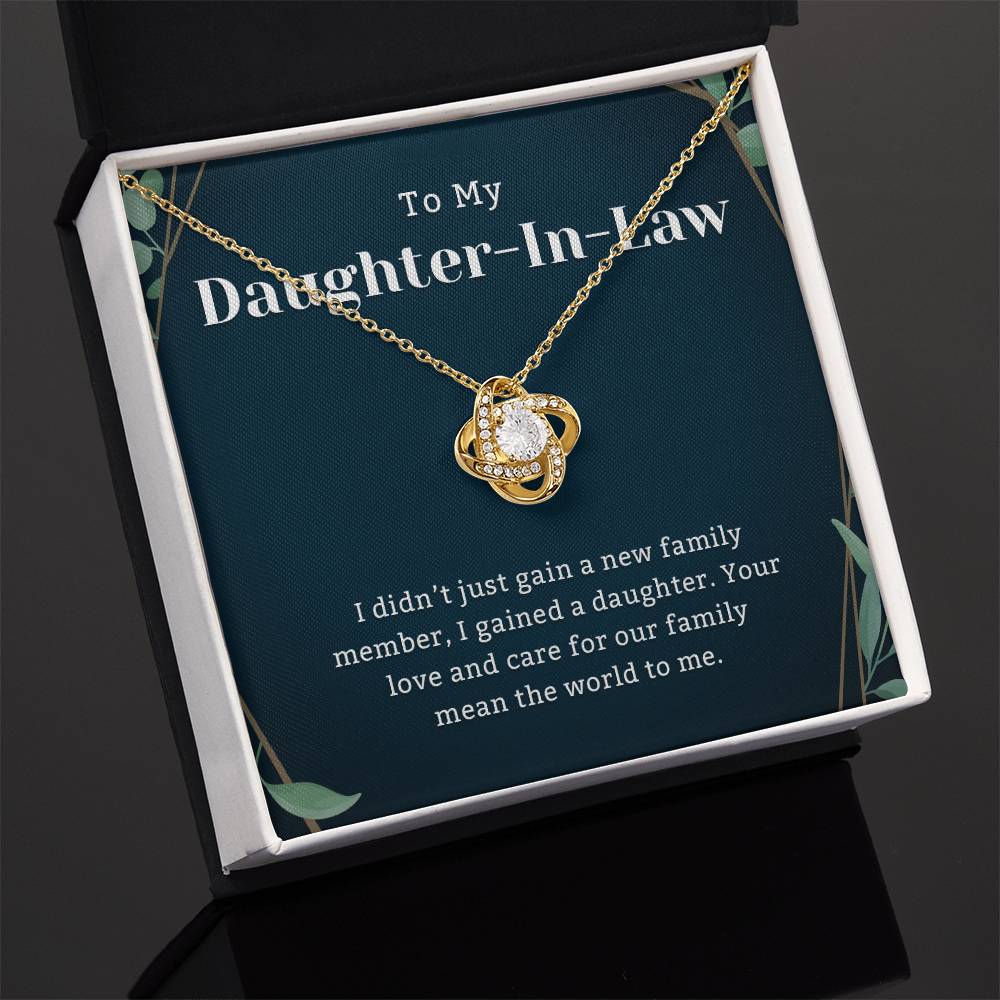 To My daughter in law Gifts, daughter in law necklace wedding, To my daughter in law birthday gifts for women, Christmas, valentine days wedding