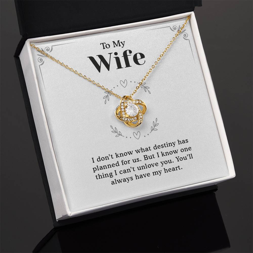 To My Wife Necklace from Husband - Romantic Soulmate Jewelry Gift for Birthday, Christmas, or Anniversary