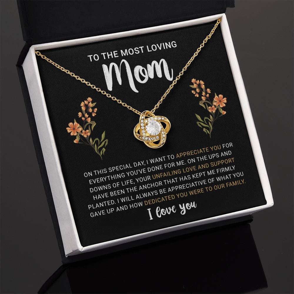 Birthday Gifts for Mom from Daughter or Son Christmas Presents For Mom, Unique Gift Ideas To My Mom Necklace Jewelry with Message Card and Gift Box