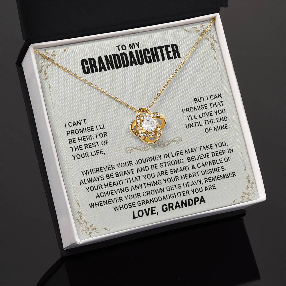 Necklace For Granddaughter from Grandpa Grandma Nana, Personalized Birthday Gift From Grandmother Grandfather, Christmas Gift for Girl Women