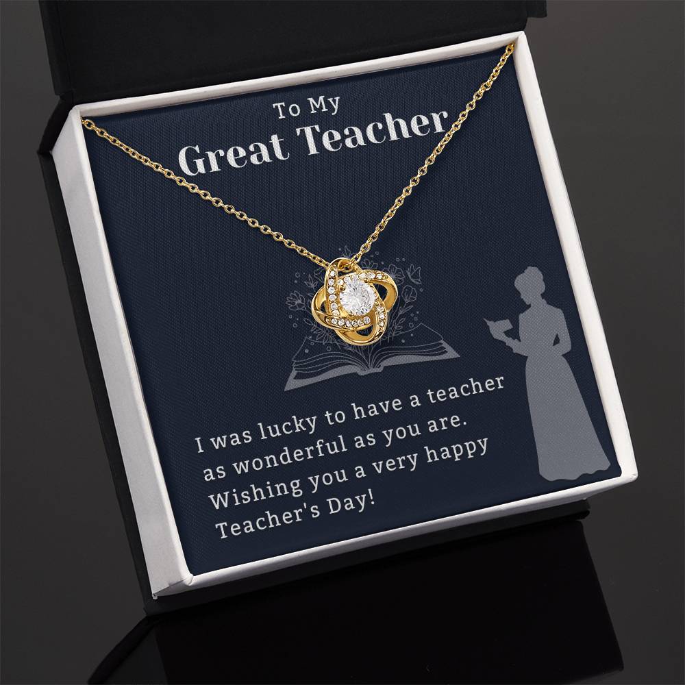 Teacher Necklace, To My Teacher Gift Necklace, Meaning Gift For Teacher With Sentimental Message Card, Teacher Gift, Jewelry For Teacher