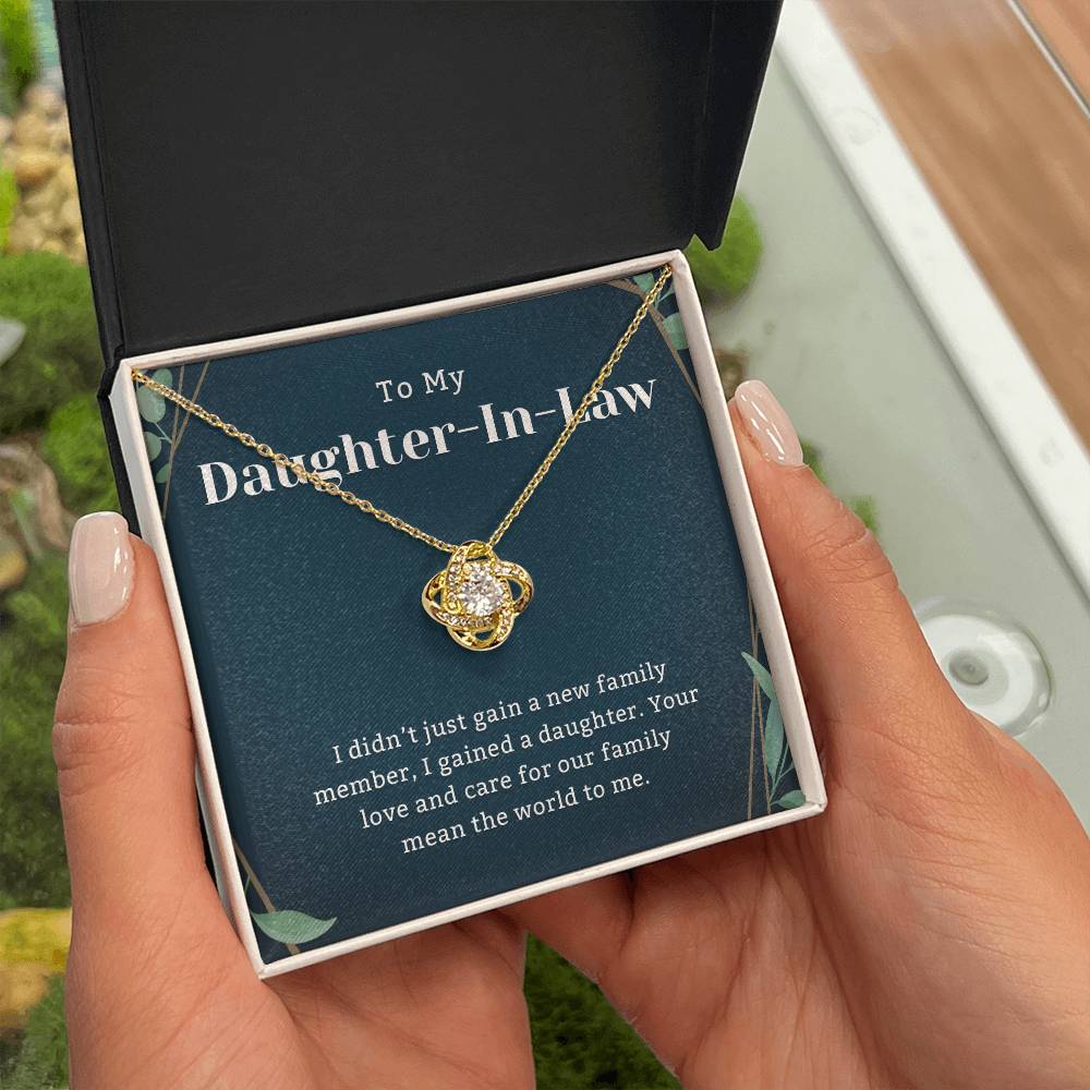 To My daughter in law Gifts, daughter in law necklace wedding, To my daughter in law birthday gifts for women, Christmas, valentine days wedding