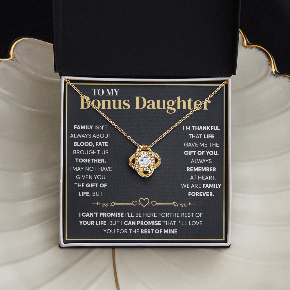 To My Beautiful Bonus Daughter - You Brought Your Unique Sparkle Into Our Family