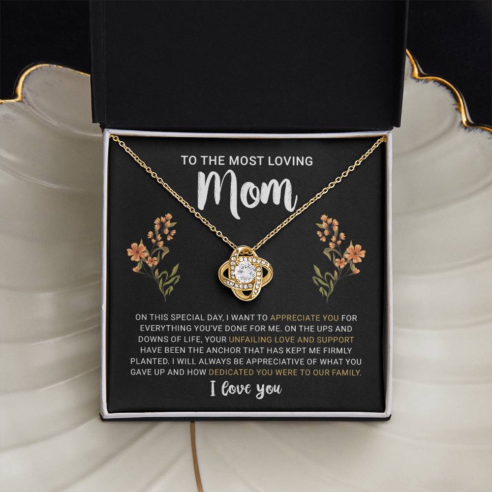 Birthday Gifts for Mom from Daughter or Son Christmas Presents For Mom, Unique Gift Ideas To My Mom Necklace Jewelry with Message Card and Gift Box