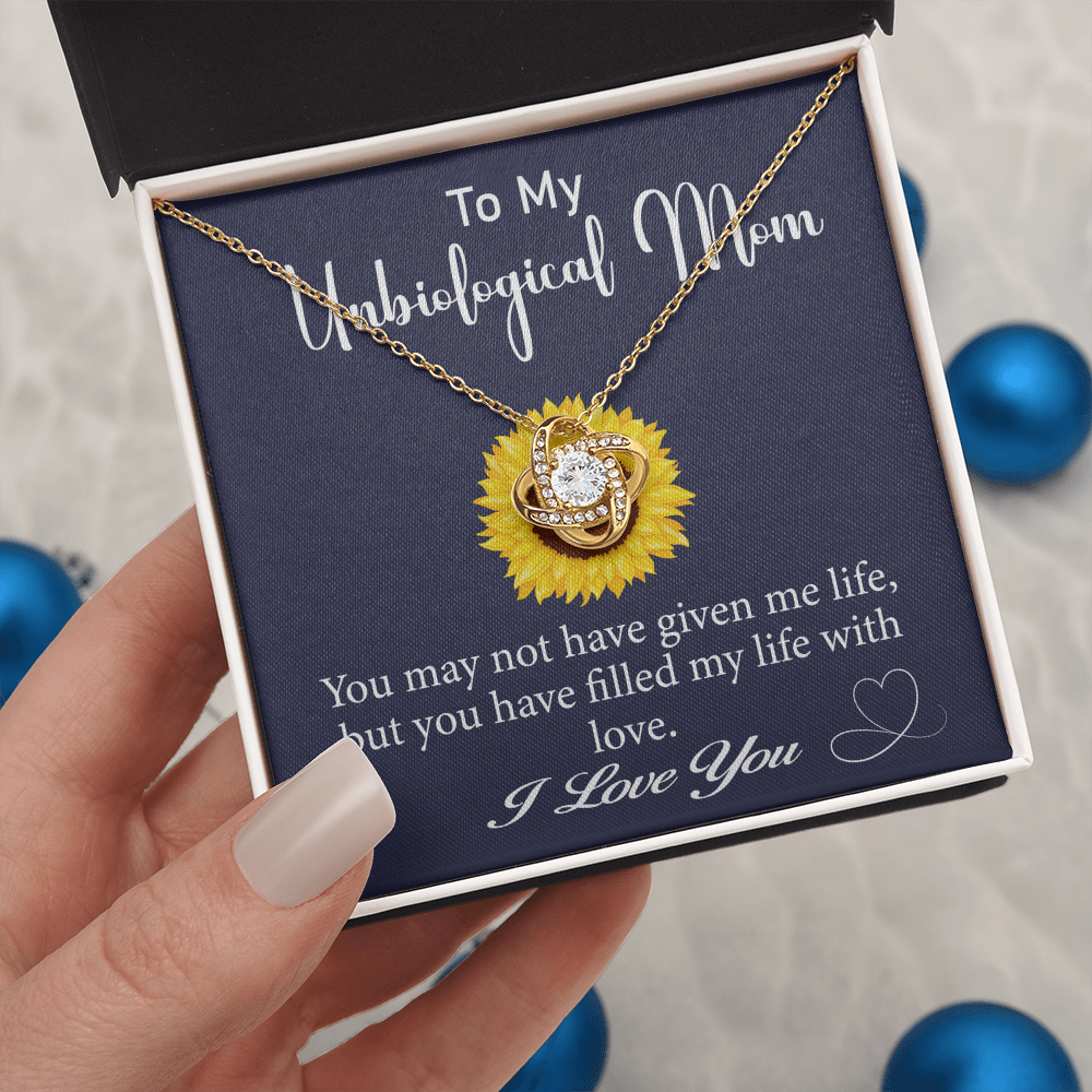 Love Knot Necklace – Mother’s Day Gift for Unbiological Mom or Adopted Mom