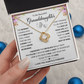 To My Beautiful Granddaughter Love Knot Necklace With Gift Box