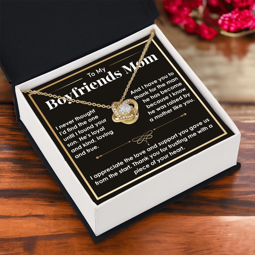 To My Boyfriend's Mom Necklace – A Sentimental Gift to Express Gratitude and Love, Perfect Gift for Boyfriend's Mom